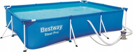 Бассейн каркасный прямоугольный Bestway Steel Pro 56404 BW 300x201x66 см 3300 л