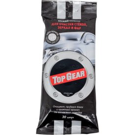 Очищающие влажные салфетки для стекол, фар и зеркал TOPGEAR TOP GEAR