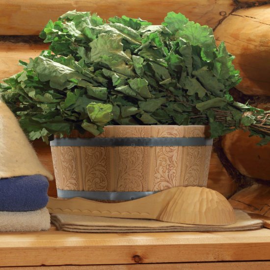 Ушат Банные штучки Шайка 3,5 л с пластиковой вставкой (33428)