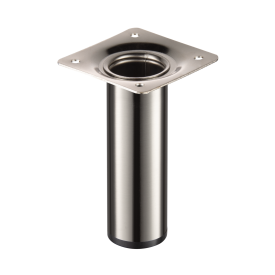 Ножка для мебели круглая ⌀30 мм высота 100 мм никель