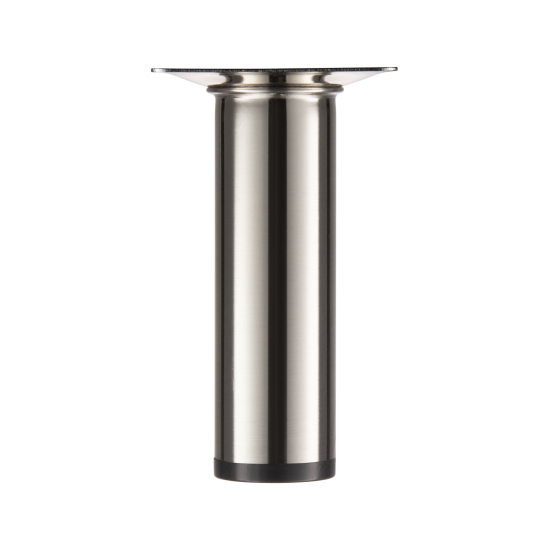 Ножка для мебели круглая ⌀30 мм высота 100 мм никель