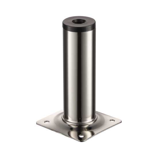 Ножка для мебели круглая ⌀30 мм высота 100 мм никель