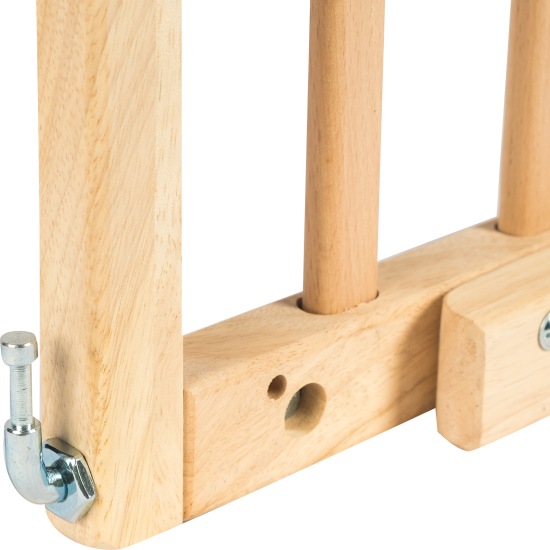 Барьер для защиты детей раздвижной, 105.5 см, бук/металл