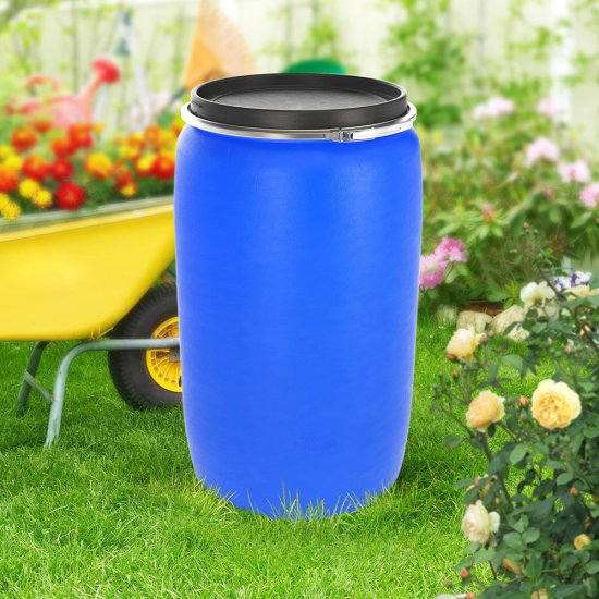 Бочка для жидких/сыпучих веществ ЗТИ Опен Топ 227 л полиэтиленовая широкая горловина