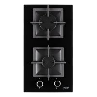 Варочная панель газовая Krona Calore 30 2 конфорки черная