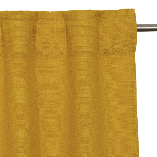 Штора на ленте Inspire Lidia Solemio 140x280 см полиэстер однотонный цвет жёлтый