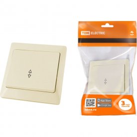 Одноклавишный выключатель TDM ELECTRIC Ильмень