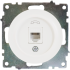 Телефонная розетка встраиваемая Onekey Florence RJ11, цвет белый
