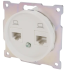 Розетка компьютерная двойная встраиваемая Onekey Florence RJ45 UTP cat 5e цвет белый