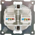 Розетка компьютерная двойная встраиваемая Onekey Florence RJ45 UTP cat 5e цвет белый