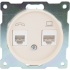 Телефонная/компьютерная розетка встраиваемая Onekey Florence RJ11/RJ45 UTP cat 5e цвет бежевый