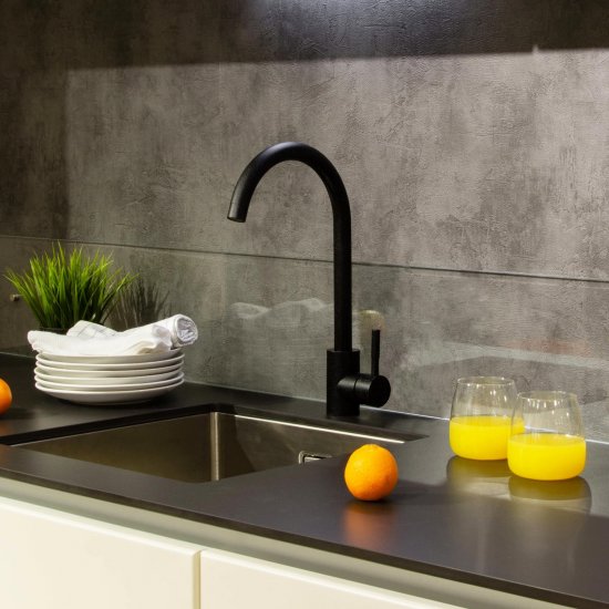 Смеситель для кухни Osgard Gron 36.5 см цвет антрацит