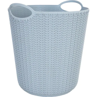 Корзина для мусора Вязание 26x29x26 см 10 л цвет серый