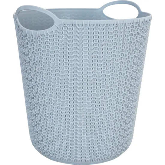 Корзина для мусора Вязание 26x29x26 см 10 л цвет серый
