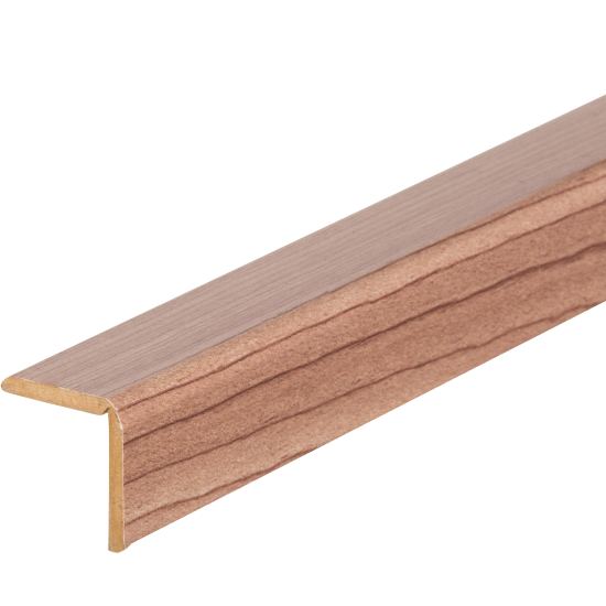 Уголок МДФ универсальный Розовое дерево 24x24x2600 мм