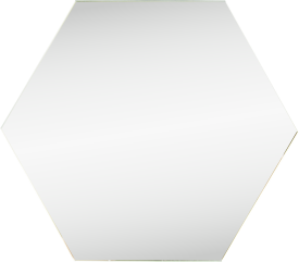 Зеркальная плитка Omega Glass NNLM61 сота 20x17.3 см глянцевая цвет серебро 1 шт.