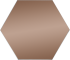 Зеркальная плитка Omega Glass NNLM62 сота 20x17.3 см глянцевая цвет бронза 1 шт.
