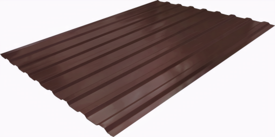 Профнастил С20 0.45 мм 1150x2000 мм RAL 8017 коричневый