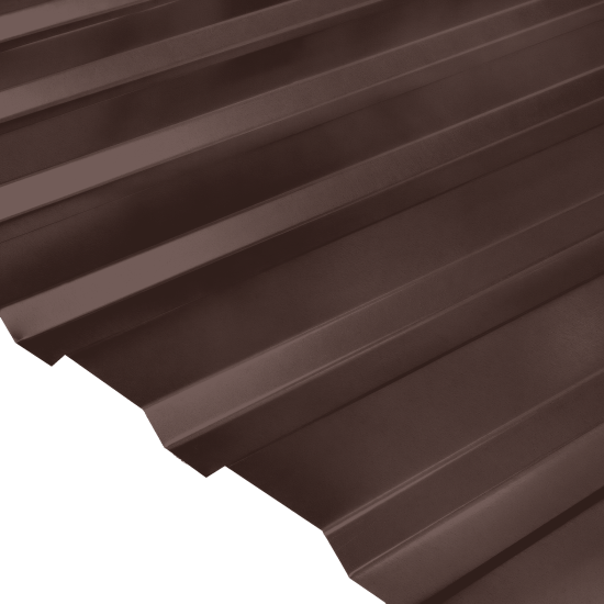 Профнастил С20 0.45 мм 1150x2000 мм RAL 8017 коричневый