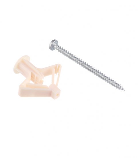 Дюбель для листовых материалов Sormat OLA 4x60 мм нейлон с шурупом (50 шт.)