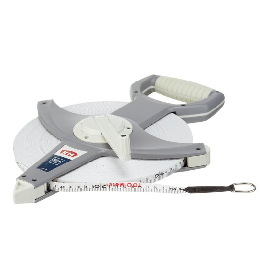 Рулетка КМ ручная 3-кратное ускорение намотки 100 м x 13 мм