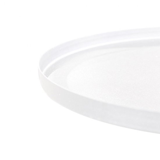 Журнальный столик круглый белый муар Sheffilton SHT-CT11