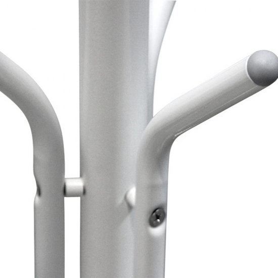 Вешалка напольная металлическая 4 крючка белая Sheffilton SHT-CR2078