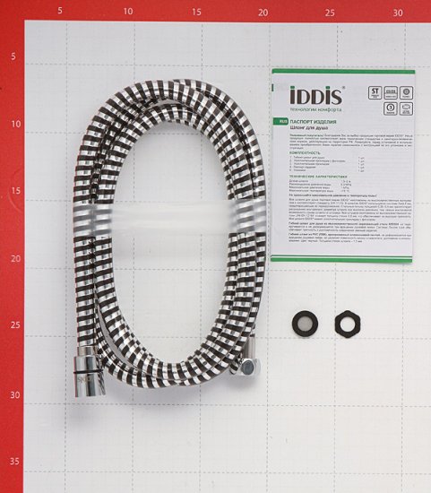 Шланг для душа Iddis 2000 мм пластик хром (A5061120)