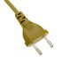 Кабель для светильника Duwi IP20 230 В 2 м с выключателем золото (28577 9)