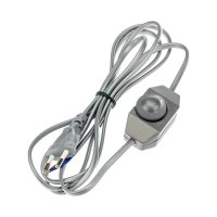 Кабель для светильника Duwi IP20 230 В 2 м с выключателем серебро (28578 6)