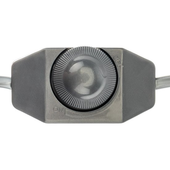 Кабель для светильника Duwi IP20 230 В 2 м с выключателем серебро (28578 6)