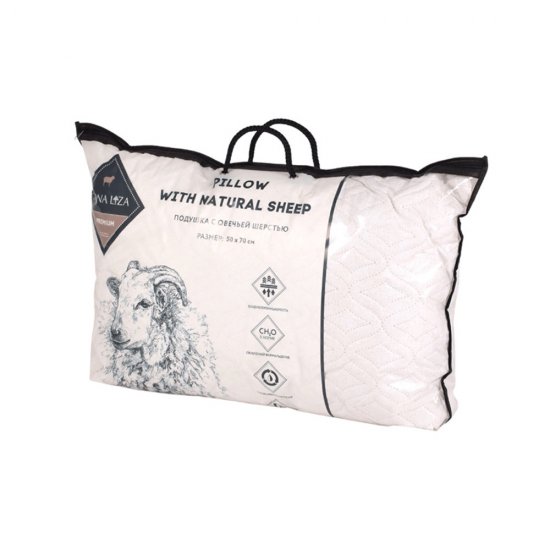 Подушка 50х70 см шерсть мериноса Mona Liza (539726)