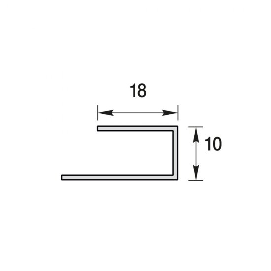 Профиль П-образный стартовый 26х3000х10 мм белый