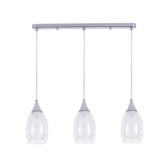 Светильник подвесной Arte Lamp Barry E14 120 Вт 3 кв.м хром IP20 (A7951SP-3CC)