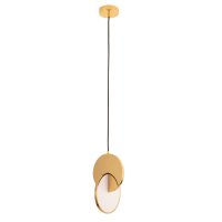 Светильник светодиодный подвесной Arte Lamp Hannah 4000К 10 Вт 1 кв.м белый/золото IP20 (A1916SP-1GO)