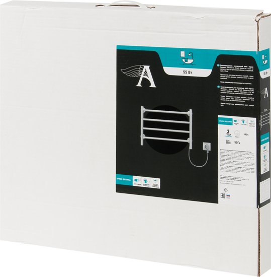 Полотенцесушитель электрический Арго Орион Лесенка 500x450 мм 50 Вт лесенка цвет белый