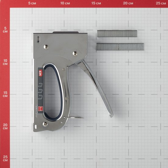 Степлер строительный для скоб КМ 3 в 1 стальной