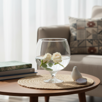 Ваза Бренди 2 л стекло цвет прозрачный 21см