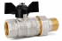Кран шаровой с американкой прямой LD Pride DN20 PN40 3/4