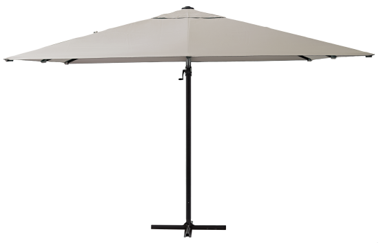 Зонт с боковой опорой Naterial Aura 286x286 h264 см квадрат бежевый