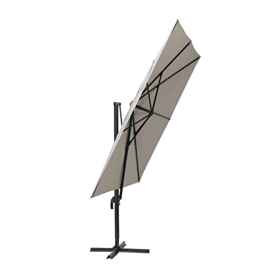 Зонт с боковой опорой Naterial Aura 286x286 h264 см квадрат бежевый