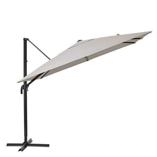 Зонт с боковой опорой Naterial Aura 286x286 h264 см квадрат бежевый