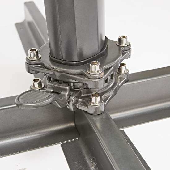 Зонт с боковой опорой Naterial Aura 286x286 h264 см квадрат бежевый