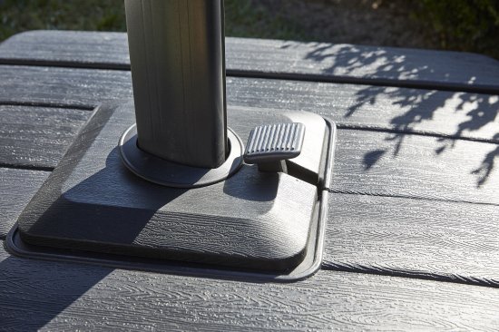 Зонт с боковой опорой Naterial Aura 286x286 h264 см квадрат бежевый