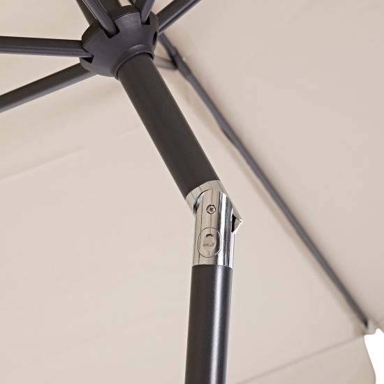 Зонт с центральной опорой Naterial Avea ø296 h247 см шестигранный бежевый