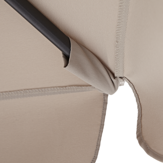 Зонт с центральной опорой Naterial Avea ø296 h247 см шестигранный бежевый