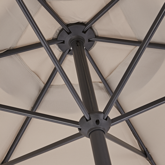 Зонт с центральной опорой Naterial Avea ø296 h247 см шестигранный бежевый