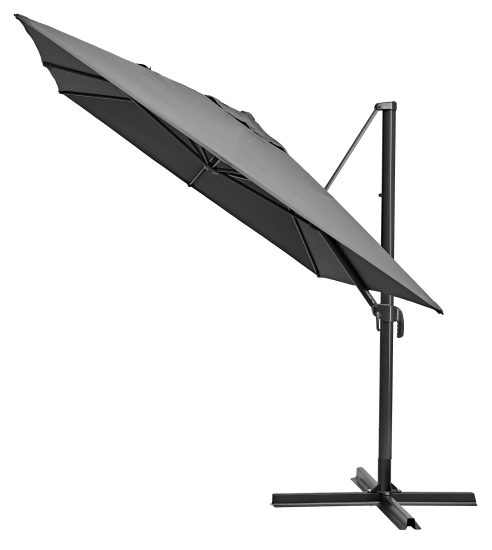 Зонт с боковой опорой Naterial Aura 281x386 h275 см прямоугольный темно-серый