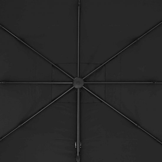 Зонт с боковой опорой Naterial Aura 281x386 h275 см прямоугольный темно-серый