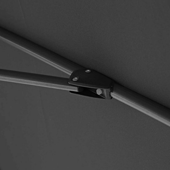 Зонт с боковой опорой Naterial Aura 281x386 h275 см прямоугольный темно-серый
